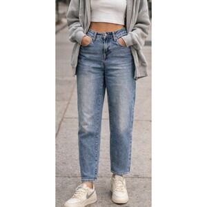 Old Navy Womens OG Loose Low Rise Jeans Light Wash Blue Denim Size 4